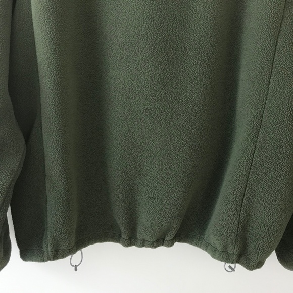 Lands End Green & Gray Zip Up Fleece Jacket - Picture 11 of 16